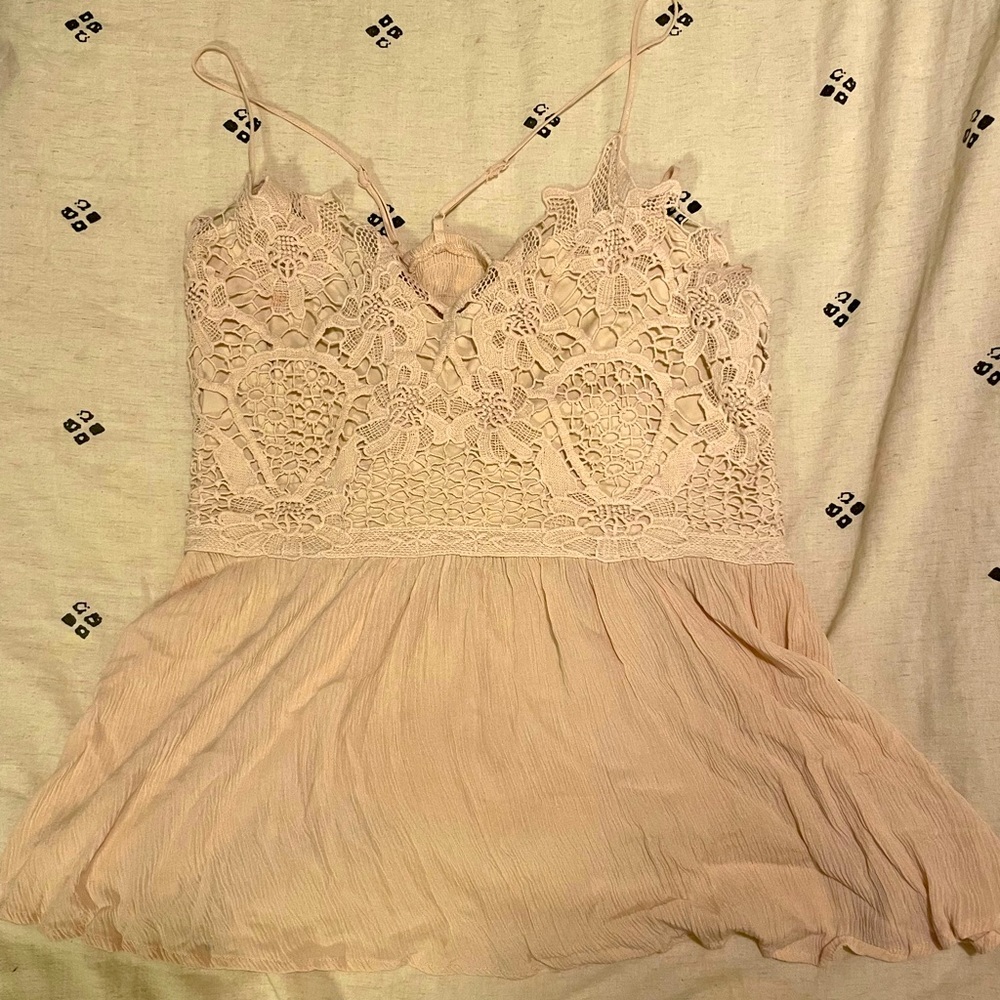 Lacy babydoll tank